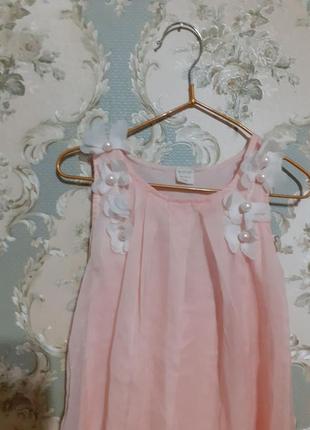 Ніжно-рожева сукня для дівчинки 120 см