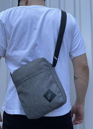 Чоловіча барсетка найк з тканини брендовий фірмова сумка через плече nike2 фото