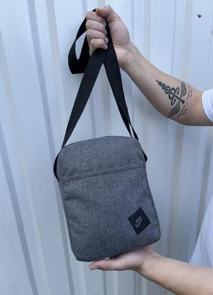 Мужская барсетка найк из ткани брендовая фирменная сумка через плечо nike4 фото