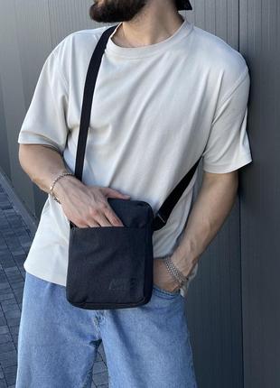 Мужская барсетка найк из ткани брендовая фирменная сумка через плечо nike6 фото