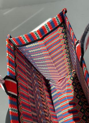 Женская большая  разноцветная  сумка с ручками 🆕 вместительная яркая сумка шопер7 фото