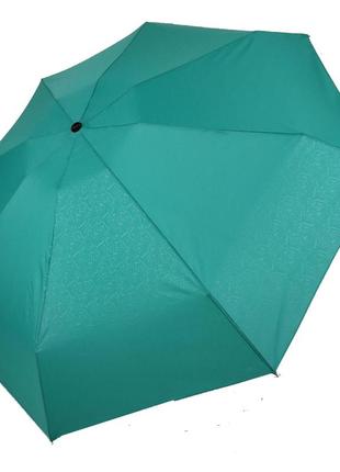 Женский механический мини-зонт zebest "малютка", бирюзовый / голубой, 504-8