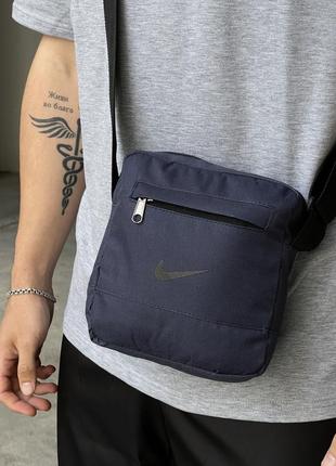 Мужская барсетка nike из ткани брендовая фирменная сумка через плечо найк