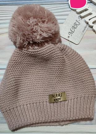 Зимовий комплект - шапка та снуд mari-knit р. 47-492 фото