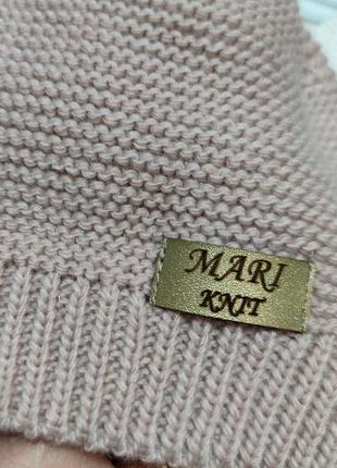Зимовий комплект - шапка та снуд mari-knit р. 47-493 фото