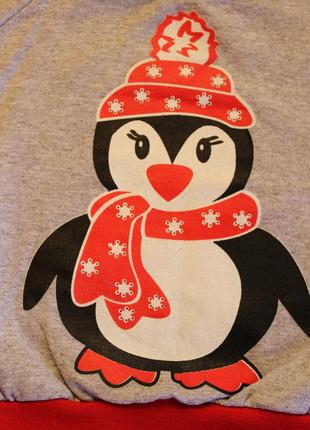 Дитячий новорічний світшот светр на 2 роки. детский новогодний свитшот свитер2 фото