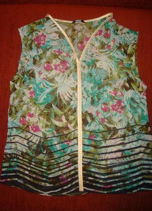 Красивая шифоновая блуза 46 размера