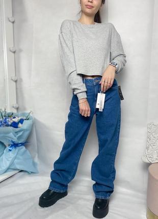 Синие джинсы прямого кроя na-kd7 фото