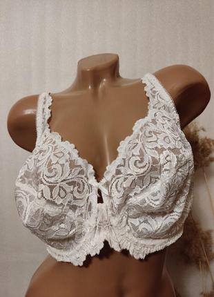 Білий кружевний бюстгальтер великого розміру,40dd