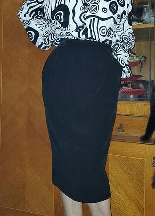 Винтажная офисная юбка karl lagerfeld винтаж, дизайнерская