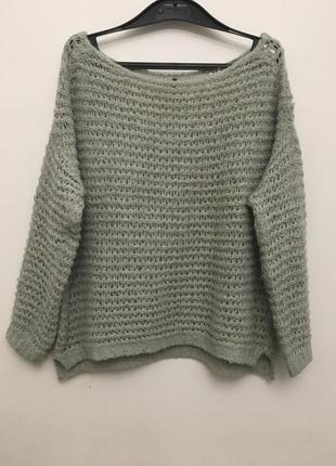 В’язаний мохеровий светр