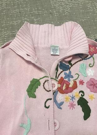 Кардиган бренд gymboree с вышивкой 3