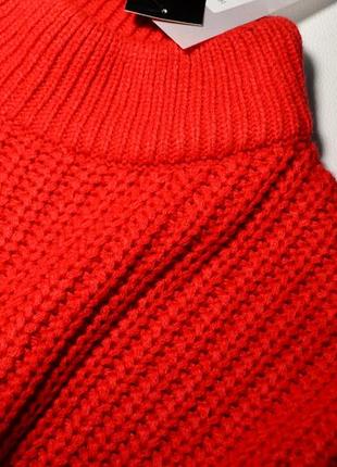 Брендовый красный оверсайз свитер4 фото