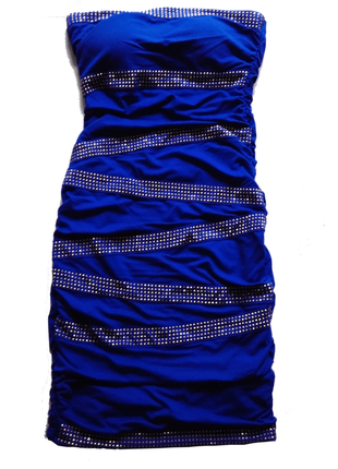 Синее платье в обтяжку tally weijl xs2 фото