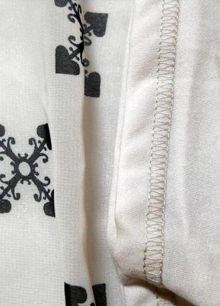 Классная бежевая юбка спідниця  мини миди ассиметрия в принт  от devided m-l5 фото