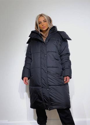 ❄️маст хев сезона объемная куртка oversize плащ зимний женский люкс ❄️ 5
