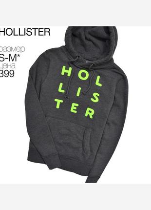 Hollister s-m / худи с вышивкой. по бирке l, идёт на s или невысокий  m1 фото