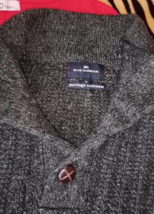 Якісний светр, реглан, з м'якої вовни ягнят, m-xl, m&amp;s collection.3 фото