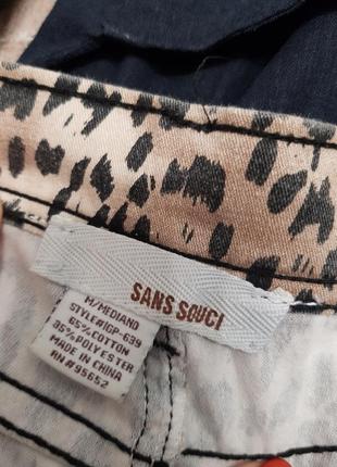 Стильні брендові штани джинсові леопард sans souci8 фото