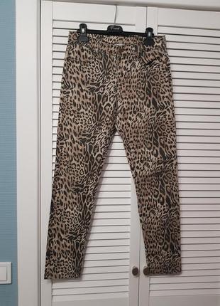 Стильні брендові штани джинсові леопард sans souci1 фото