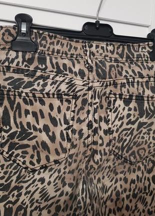 Стильні брендові штани джинсові леопард sans souci6 фото
