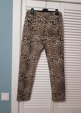 Стильні брендові штани джинсові леопард sans souci5 фото