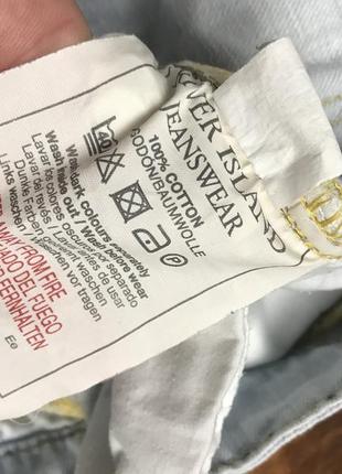 Женские хлопковые джинсы (штаны, брюки) river island (ривер айленд срр идеал оригинал голубые)3 фото