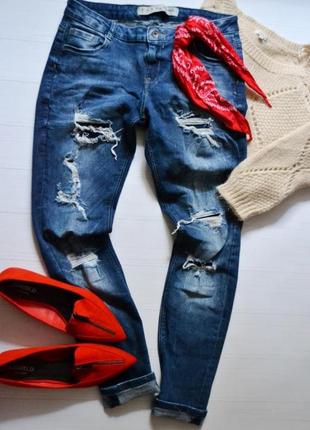 #розвантажуюсь джинсы с рванками denim co  10/122 фото