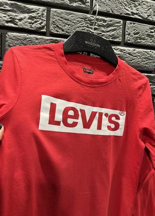 Реглан levis/червоний лонгслів/кофта levis/original levis1 фото