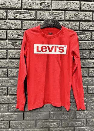 Реглан levis/червоний лонгслів/кофта levis/original levis4 фото