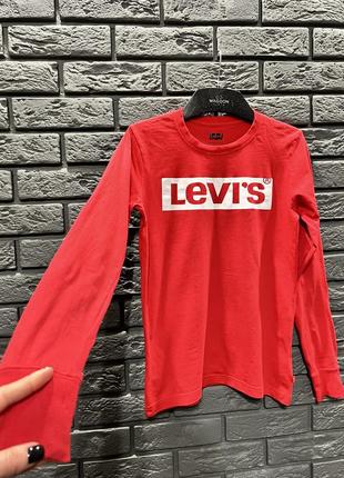 Реглан levis/червоний лонгслів/кофта levis/original levis6 фото