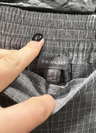 Кюлоти primark/стильні брюки/сірі штани/в клітинку4 фото