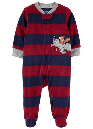 Флисовый человечек пижама комбинезон слип ромпер carters картерс