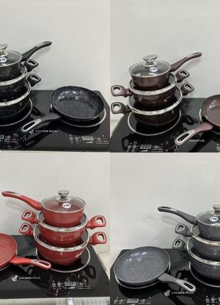 Оригінал германія набір посуду каструлі сковорода сотейник