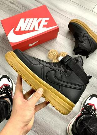 Високі теплі зимові кросівки nike lunar winter gore-tex Continues yellow