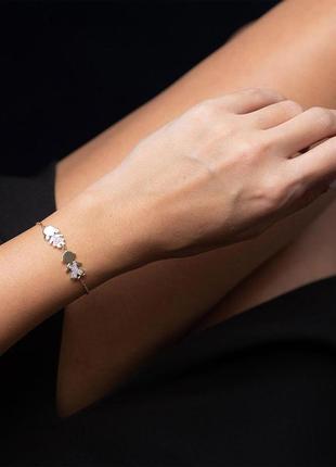 Золотой браслет "два мальчика" (фианит) 
б027963 фото