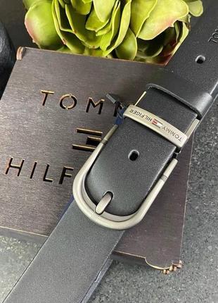 Ремень кожаный в подарочной упаковке tommy hilfiger