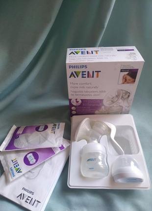 Молокоотсос philips avent natural почти новый