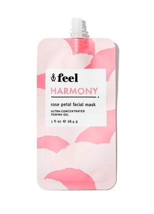 Увлажняющая и успокаивающая маска feel beauty harmony rose petal facial mask 28,4g2 фото