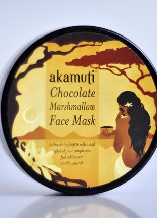 Шоколадная маска akamuti chocolate marshmallow face mask 20g