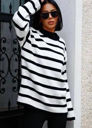 Светр в полоску 8
