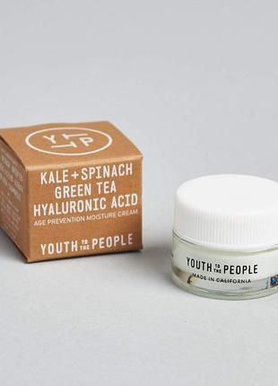 Увлажняющий крем youth to the people kale+spinach green tea hyaluronic acid age prevention moisture