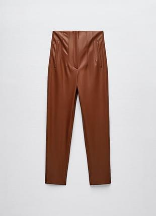 Zara штани з екошкіри6 фото