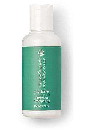 Зволожувальний шампунь tints of nature hydrate shampoo 70ml