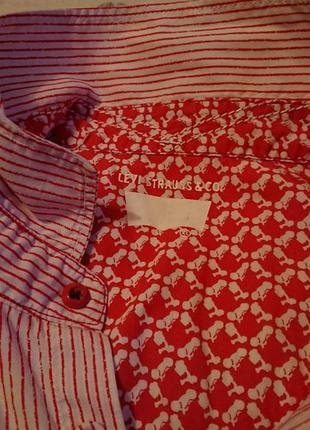 Брендова фірмова бавовняна рубашка сорочка levi's,оригінал,розмір l-xl.7 фото