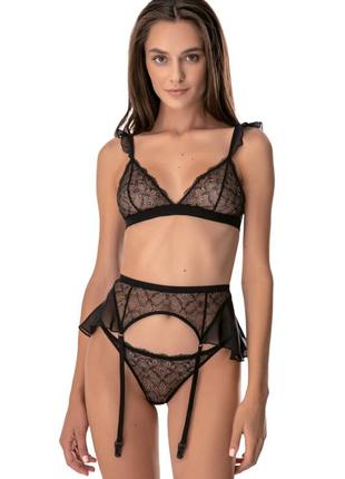 Мереживний поясок для панчіх jasmine leonora m