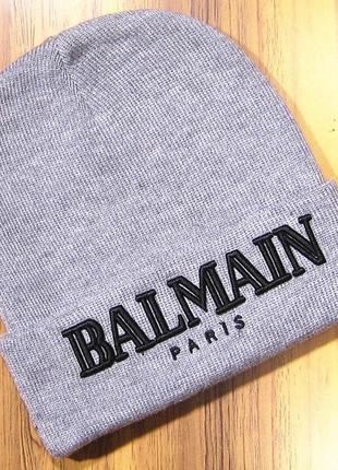 Новая шапка balmain paris ka0108 мужская чоловіча прекрасный подарок2 фото