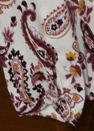 Брендова  нова 100% віскоза   стильна блуза сорочка   р.16 від  debenhams7 фото