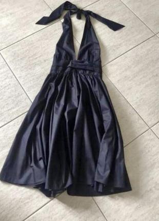 Платье миди черное2 фото