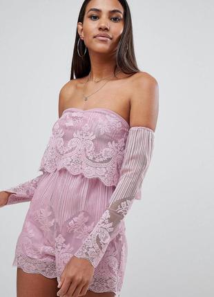 Шикарный ромпер с открытыми плечами missguided